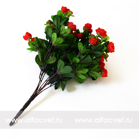 искусственные цветы азалия цвета красный 4