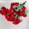 искусственные цветы букет сакуры цвета красный 4