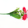 искусственные цветы герберы с добавкой ромашки цвета красный с розовым 42