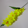 искусственные цветы ветки колокольчиков (гладиолус) цвета желтый 1