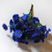 искусственные цветы мох цвета синий 12