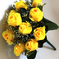 искусственные цветы роза цвета желтый 1
