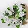 искусственные цветы сердце свадебное цвета белый 6