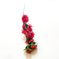 искусственные цветы ветка хризантем цвета малиновый 11