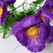 искусственные цветы ветка мака цвета фиолетовый 7