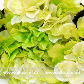 искусственные цветы гортензия цвета салатовый 39