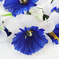 искусственные цветы букет нарциссов цвета синий с белым 58