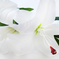 искусственные цветы ветка лилии цвета белый 6